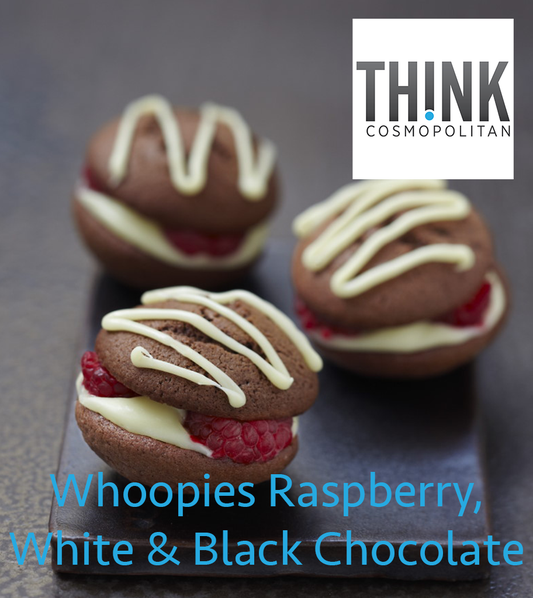 Whoopies Raspberry, White & Black Chocolate